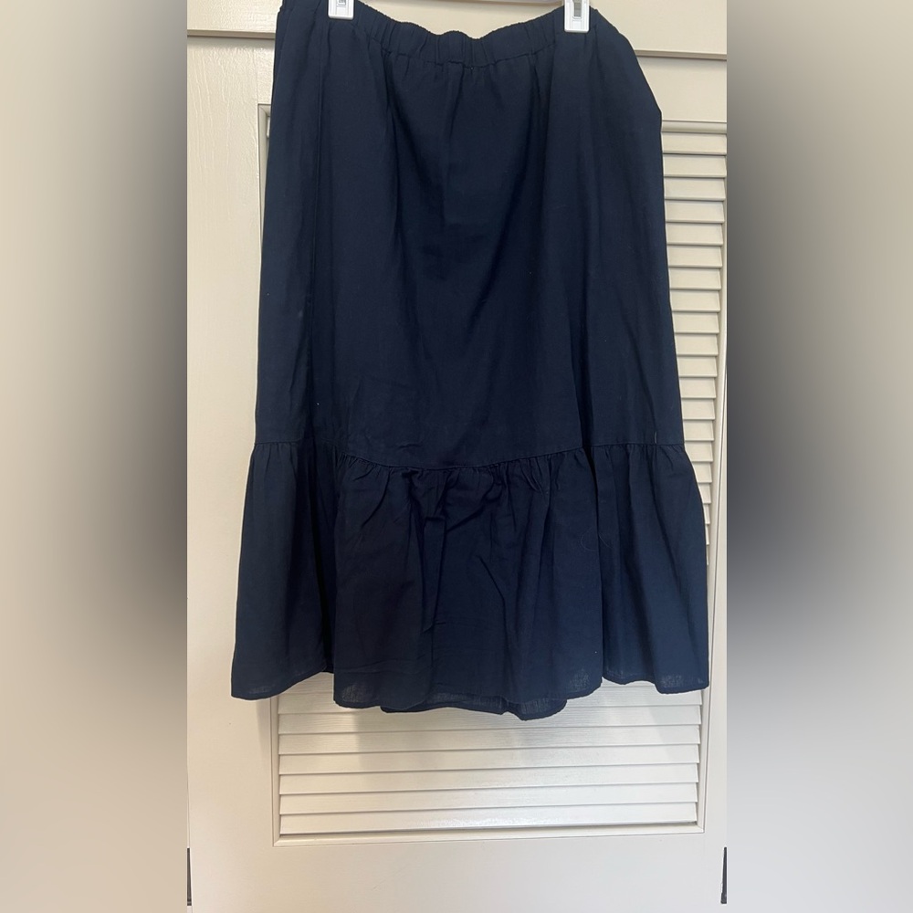 J Jill Elegant Navy Blue Women's Skirt